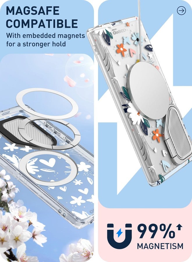 آي-بلاسون جراب i-Blason Cosmo لهاتف سامسونج جالاكسي S24 ألترا مع غطاء للكاميرا وحامل، [يدعم MagSafe] جراب أنيق يغطي الهاتف بالكامل بزاوية 360 درجة مع واقي شاشة وحامل مغناطيسي لهاتف S24 ألترا، لون طلاء - Image 4